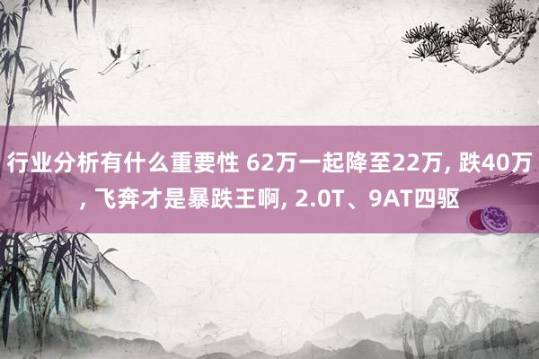 行业分析有什么重要性 62万一起降至22万, 跌40万, 飞奔才是暴跌王啊, 2.0T、9AT四驱