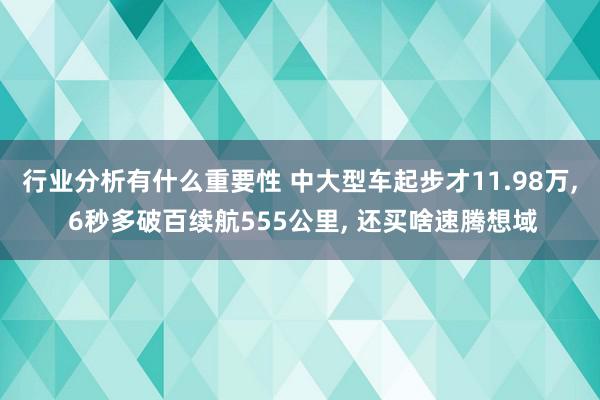 行业分析有什么重要性 中大型车起步才11.98万, 6秒多破百续航555公里, 还买啥速腾想域