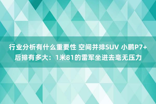 行业分析有什么重要性 空间并排SUV 小鹏P7+后排有多大：1米81的雷军坐进去毫无压力