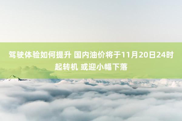 驾驶体验如何提升 国内油价将于11月20日24时起转机 或迎小幅下落